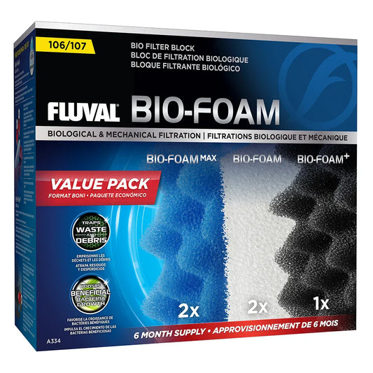 Fluval Bio-Foam for 106, 107 Canister Filter, Value Pack