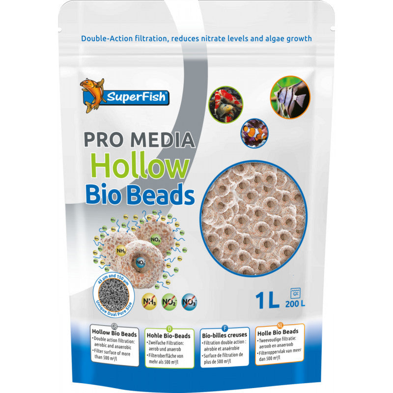 Superfish Pro Media Hollow Bio Beads 1000ml