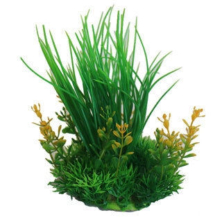 Betta Choice 8" Green & Yellow Plastic Plant