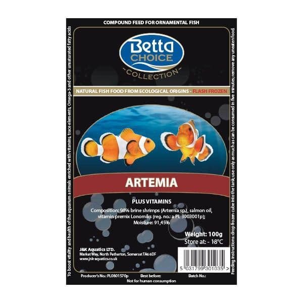 Betta Choice Artemia Blister Pack 100g