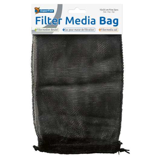 SuperFish Fine Media Filter Bag 15x25cm - 2 Pack