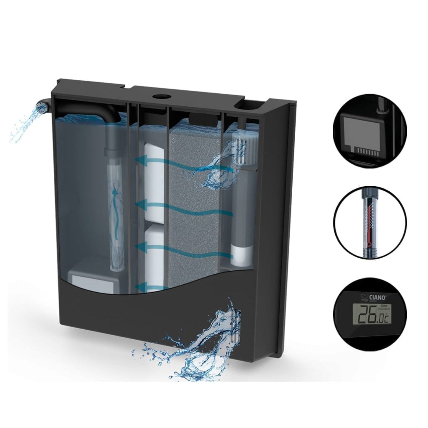 Ciano Aqua 60 LED Aquarium - White 58L