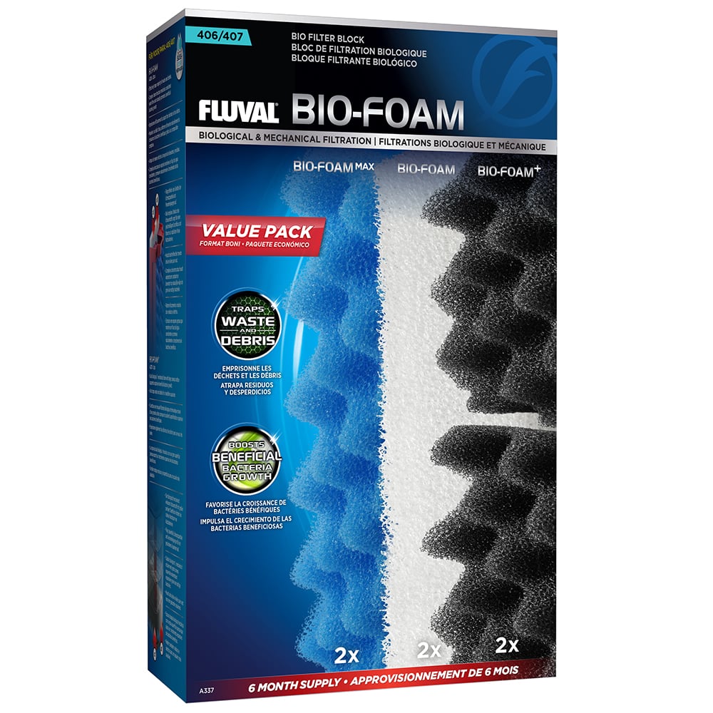 Fluval Bio-Foam for 406, 407 Canister Filter, Value Pack