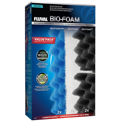 Fluval Bio-Foam for 406, 407 Canister Filter, Value Pack