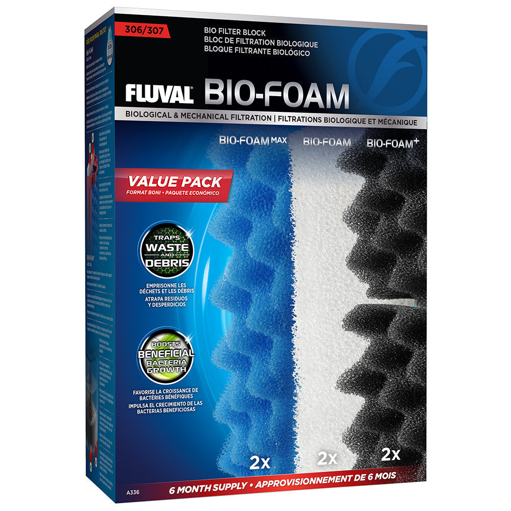 Fluval Bio-Foam for 306, 307 Canister Filter, Value Pack