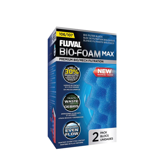 Fluval Bio-Foam Max for 106, 107 Canister Filter, 2-Pack