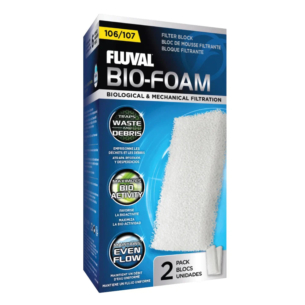 Fluval Bio-Foam for 106, 107 Canister Filter, 2-Pack