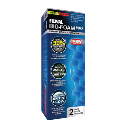 Fluval Bio-Foam Max for 206/306, 207/307 Canister Filter, 2-Pack