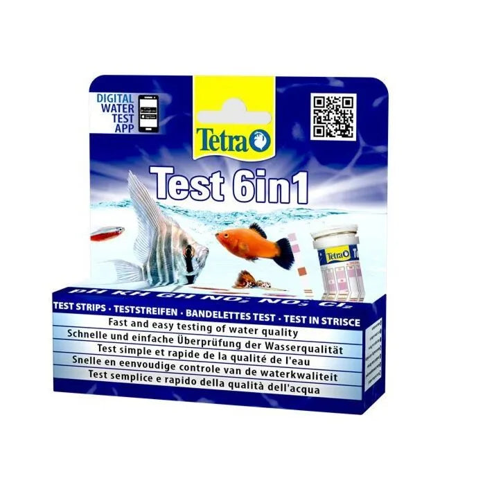 Tetra Test 6 in 1 Water Test Kit (25 Strips)
