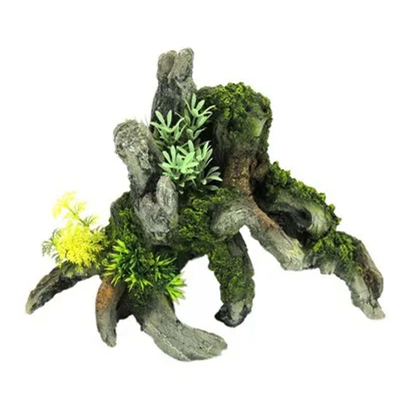 Classic Grey Driftwood With Plants 4431