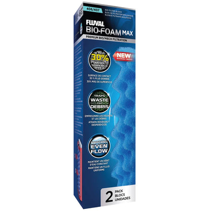 Fluval Bio-Foam Max for 406, 407 Canister Filter, 2-Pack