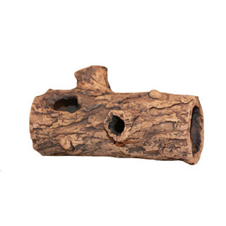 Ceramic Nature Log Medium With 2 Boughs
