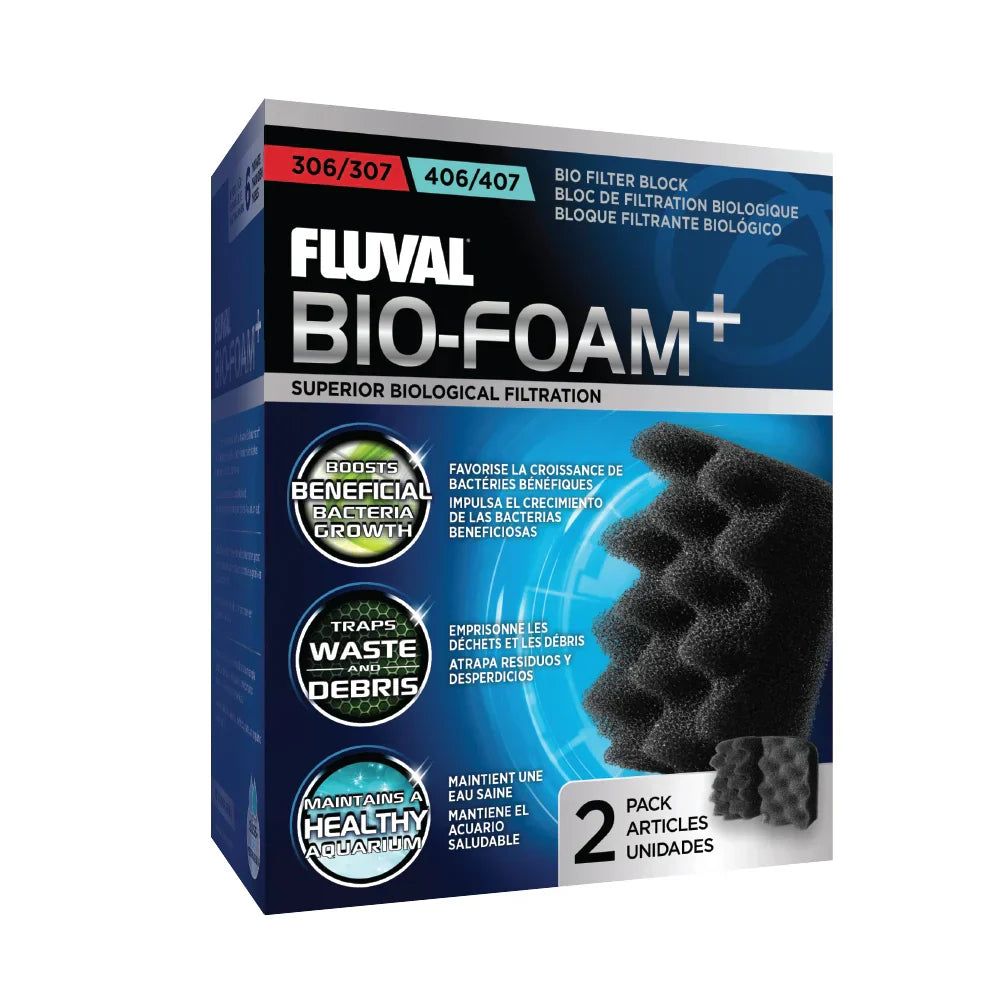 Fluval Bio-Foam+ for 306/406, 307/407 Canister Filter, 2-Pack