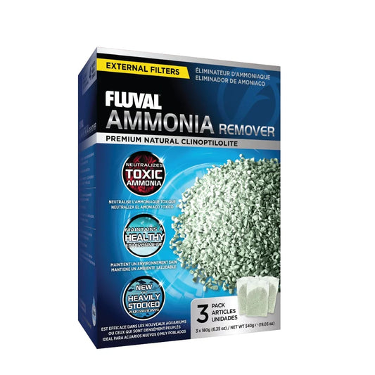 Fluval Ammonia Remover, 6.3 oz / 180 g, 3-Pack
