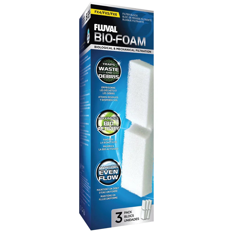 Fluval Bio-Foam for FX4/FX5/FX6 Canister Filter, 3-Pack