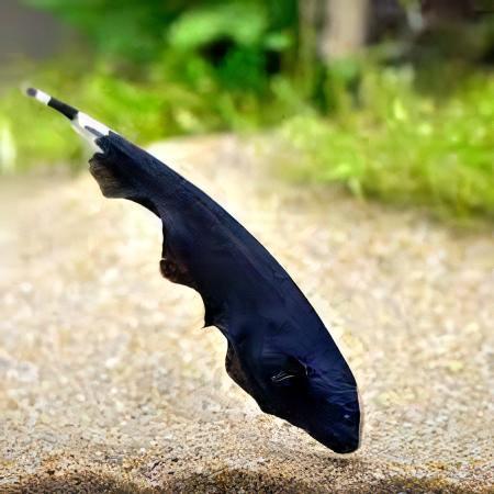 Black Ghost Knife Fish - Apteronotus Albifrons