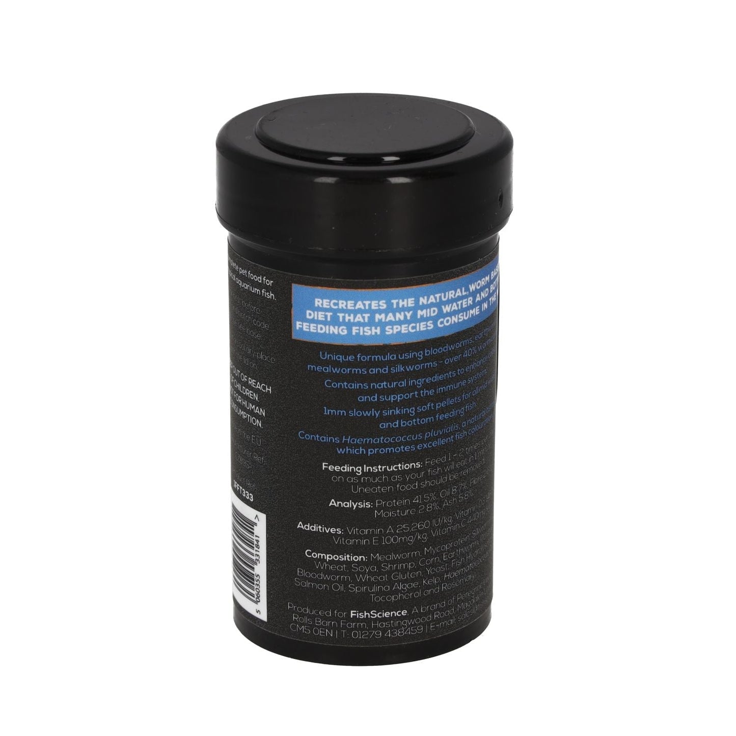 Fish Science Worm Pellets - Available In 2 Sizes
