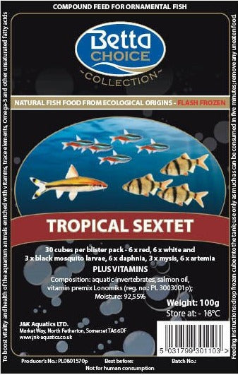 Betta Choice Tropical Sextet Blister Pack