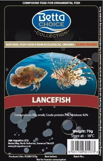 Betta Choice Lance Fish - Available In 2 Sizes